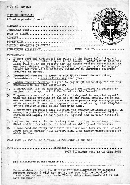 ~1975 membership form